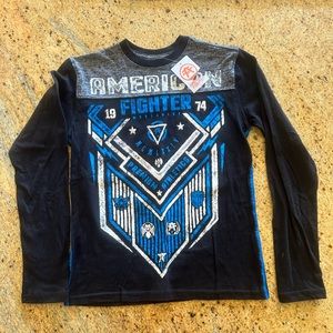 Kids American fighter shirts size small, new with tags
